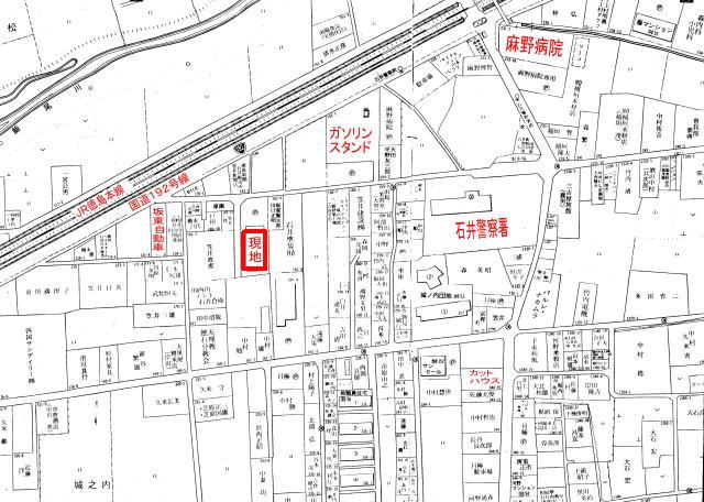 エクセレントカーサ石井現地図