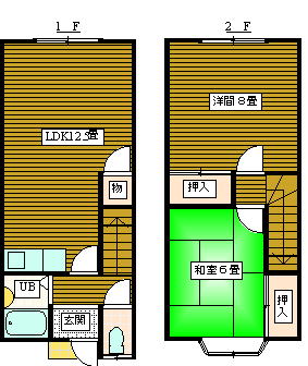 ハイツ森永Ｋ１間取図